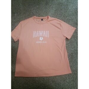 Women's Shein Sz Small Pink Hawaii Graphic T-Shirt